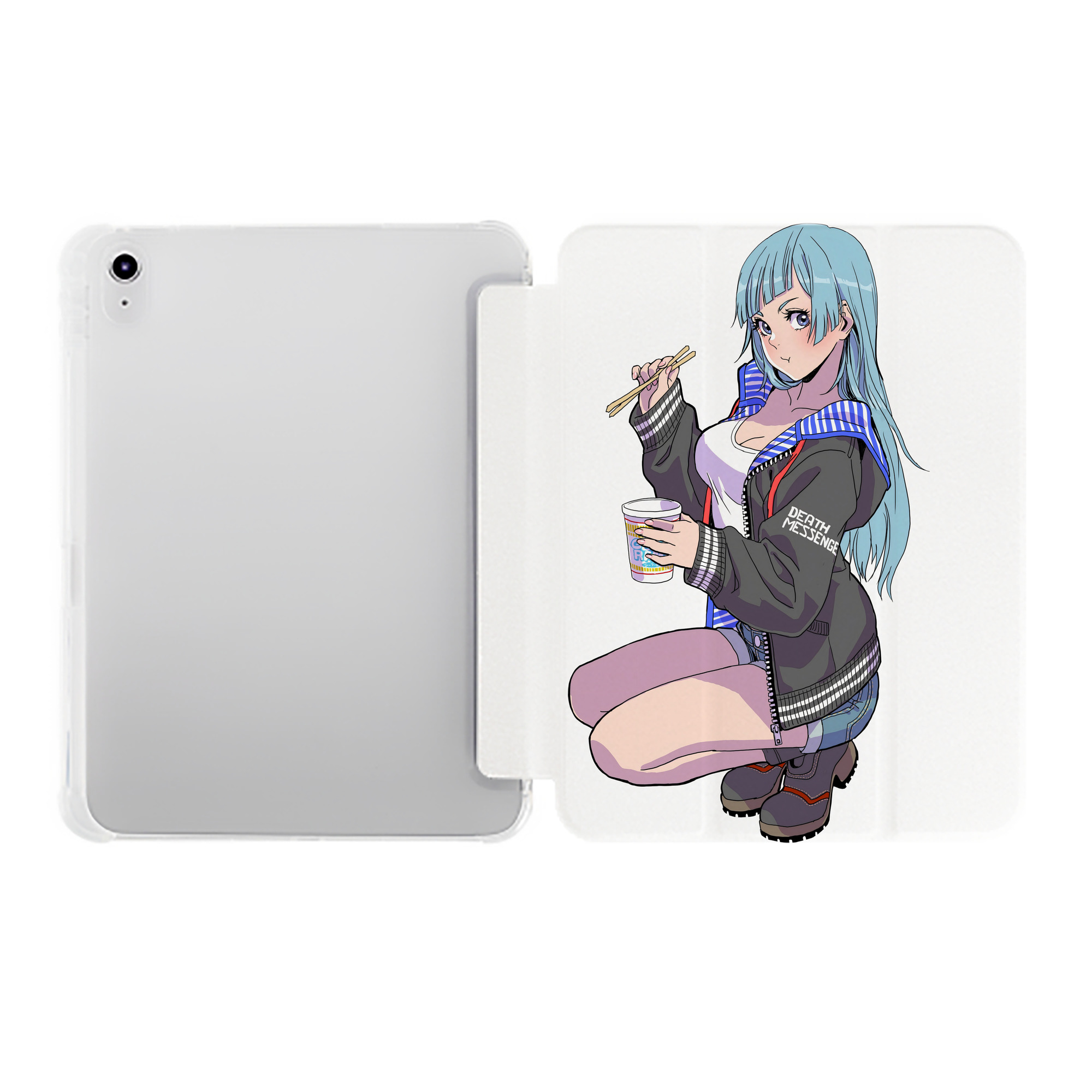 （画像用） 呪術廻戦 Jujutsu Kaisen IPad ケース ペン収納付き 三つ折りスタンド PUレザー×シリコン 対応機種9.5/10.5/10.9インチ